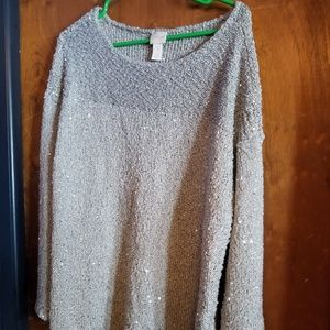 Chico's Silver Shine Sweater